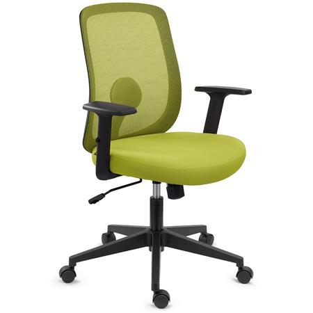 Chaise de bureau VESPA, Support Lombaire, Accoudoirs Ajustables, Confortable et Décorative, Vert