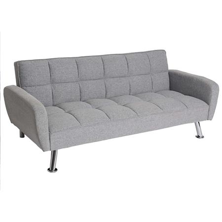 Canapé ERMES, Design Moderne et Élégant, Convertible En Lit, En Velours Gris