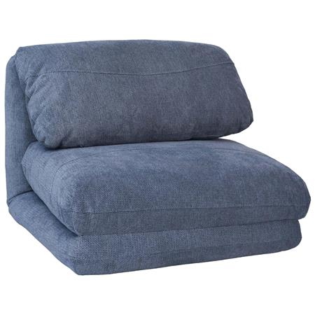 Chauffeuse NANTES, Convertible en Lit, Confortable et Polyvalente, en Tissu, Bleu