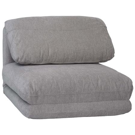 Chauffeuse NANTES, Convertible en Lit, Confortable et Polyvalente, en Tissu, Gris Clair