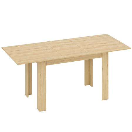 Table de Réunion TRIESTE, Structure en Bois, Extensible 140-180 cm, Couleur Hêtre