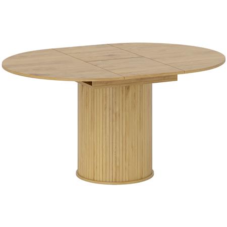Table de Réunion LUANDA, Structure en Bois, Extensible 110-150 x 110 x 75 cm, Couleur Chêne