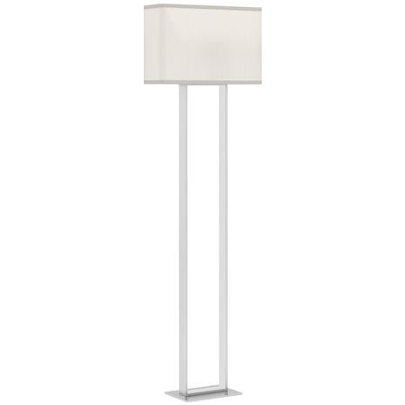Lampe de Bureau SOLI, Moderne et Élégante, en Métal et Tissu, Blanc