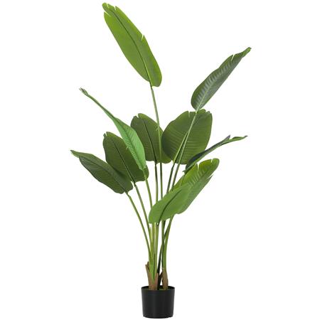 Plante de Bureau PALMA, Hauteur 160cm, Bananier Artificiel, Pot Inclus