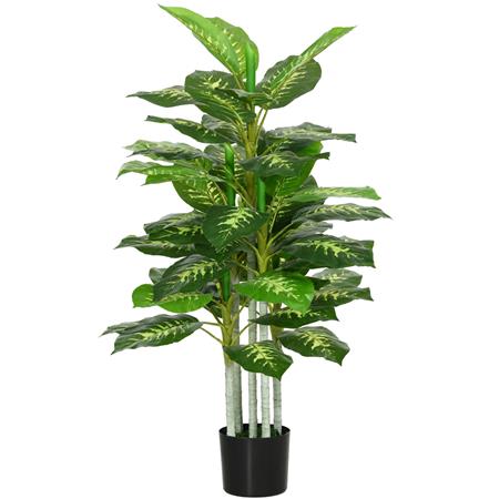 Plante de Bureau PALI, Hauteur 120cm, Aglaonéma Artificiel, Pot Inclus