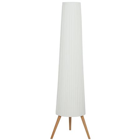 Lampe de Bureau TRINI, Style Scandinave, En Bois, Abat-jour En Tissu, Hauteur 153 cm, Blanc