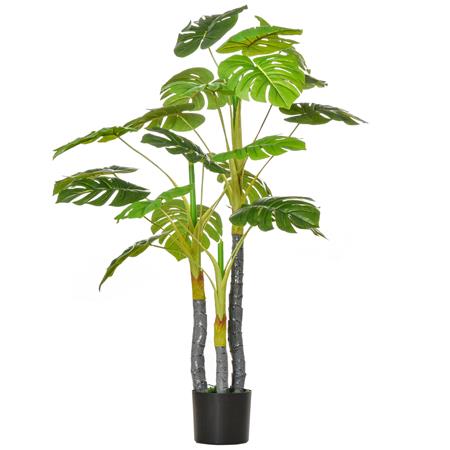 Plante de Bureau LUMA, Hauteur 120cm, Monstera Artificiel, Pot Inclus