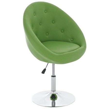 Tabouret style Chester capitonné BELFAST, Confort Maximum, Ample et Rembourré, Vert