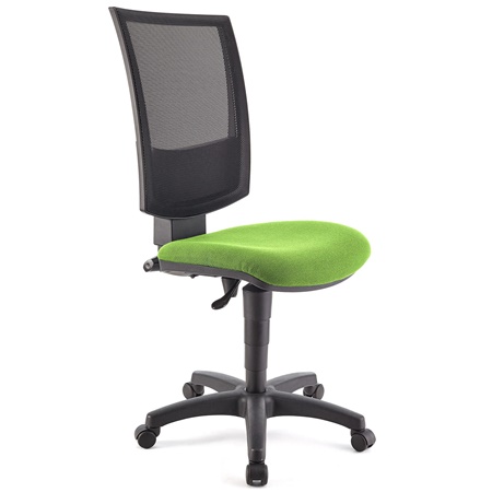 Chaise de bureau PANDORA SANS ACCOUDOIRS, Dossier Ajustable en Maille, Rembourrage épais, Vert