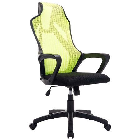 Fauteuil de bureau / Gamer YUCATAN, Design spectaculaire en Maille Respirable, Vert