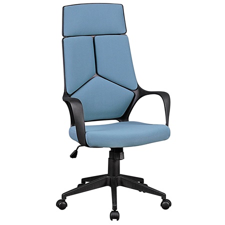 Siège ergonomique PEGASE, Design Spectaculaire, Rembourrage en Tissu, Bleu