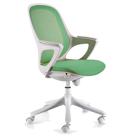 Siège ergonomique VIRGO, Design Exclusif en Tissu et Maille Respirable, Vert