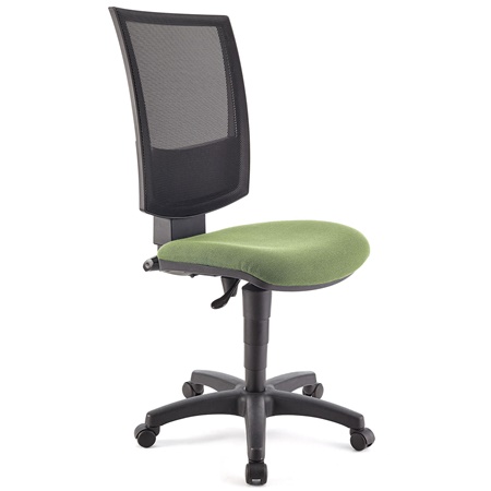 Chaise de bureau PANDORA SANS ACCOUDOIRS, Dossier Ajustable en Maille, Rembourrage épais, Vert Olive